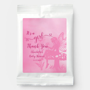 It's a Girl! Fairy Mushroom and Flower Baby Shower Lemonade Drink Mix