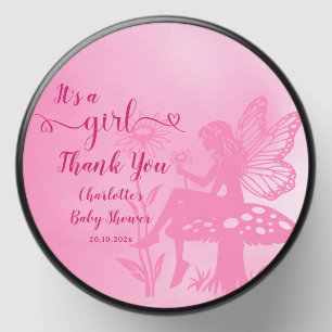 It's a Girl! Fairy Mushroom and Flower Baby Shower Mini Candle Favors