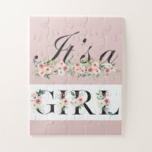 It's a Girl Gender Announcement Baby Shower