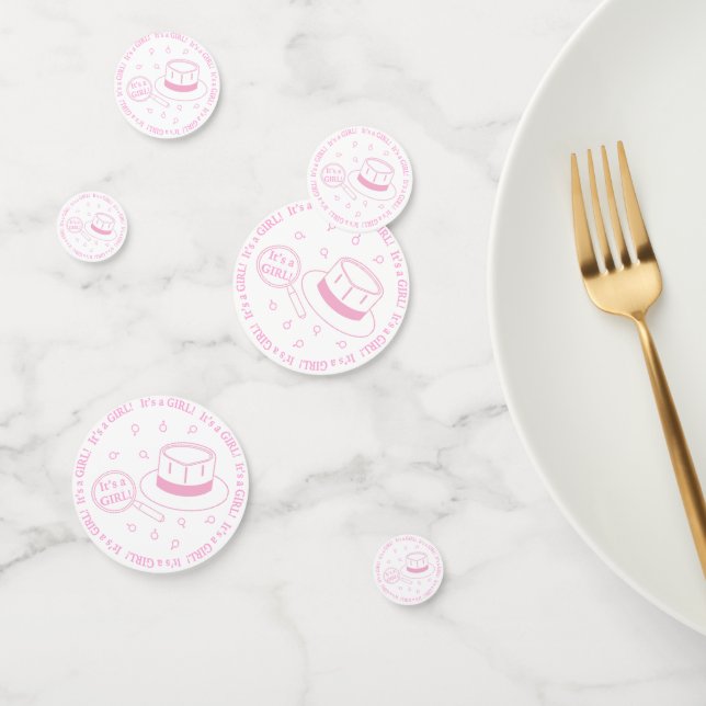 It's a Girl Gender Reveal Confetti (Group)