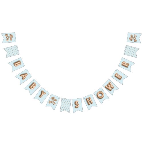 ITS a girl Goldblue bunting Bunting Flags