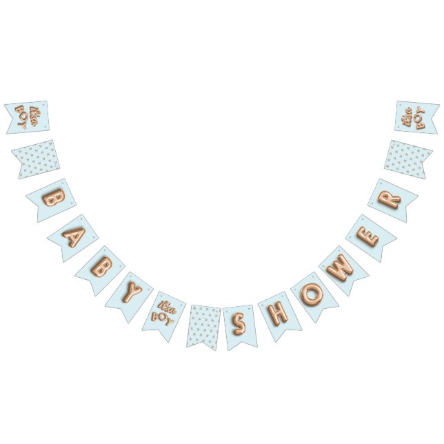 ITS a girl! Gold/blue bunting Flags (All)