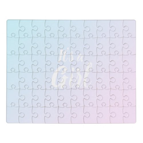 Its a Girl Its a Boy baby shower gender reveal Jigsaw Puzzle