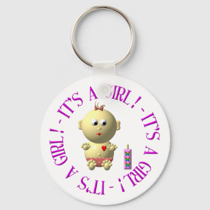 It's a girl! keychain