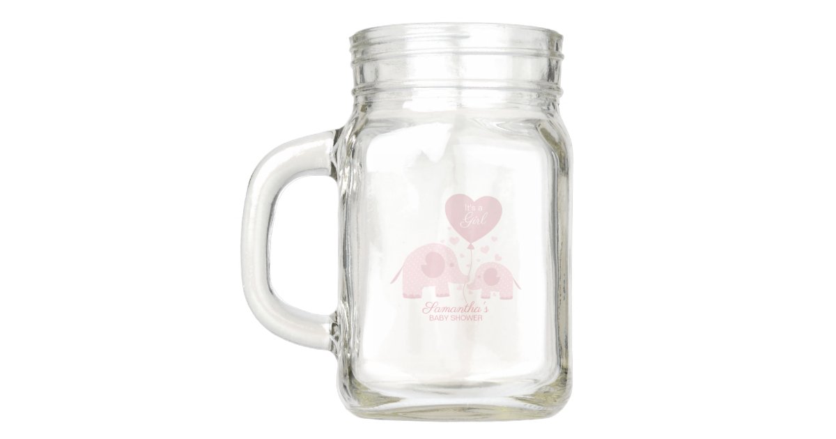 Baby Shower Imprinted Mason Jars, Glass Jelly Canning Jar