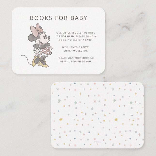 It's A Girl Minnie Mouse | Books for Baby Insert (Front/Back)