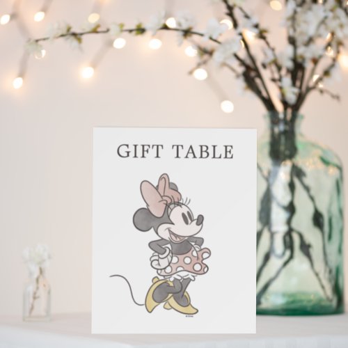 Its a Girl Minnie Mouse Watercolor Baby Shower Foam Board