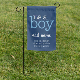 It's A Girl - Modern, Whimsical Pink and Pastel Garden Flag