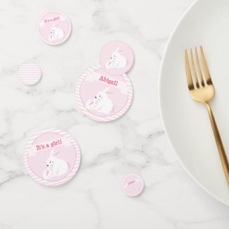 It's a girl  Mother & Baby Girl Bunny Baby Shower