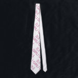 Its A Girl Neck Tie<br><div class="desc">Show off. "Its A Girl" in pink on solid background. Choose from many background colors. White background shown.</div>