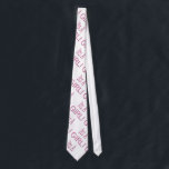 Its A Girl Neck Tie<br><div class="desc">Show off. "Its A Girl" in pink on solid background. Choose from many background colors. White background shown.</div>