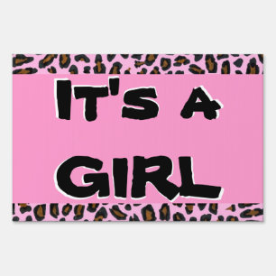 It's a Girl New Baby Yard Sign