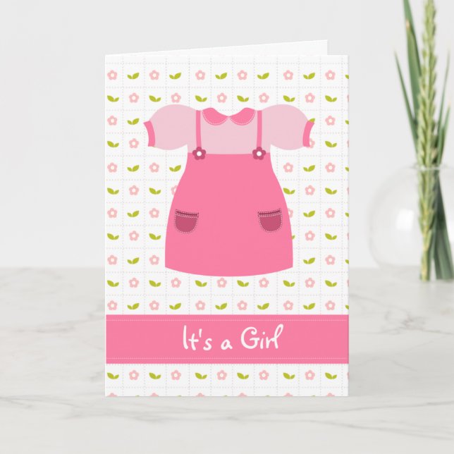 It's A Girl Newborn Card (Front)