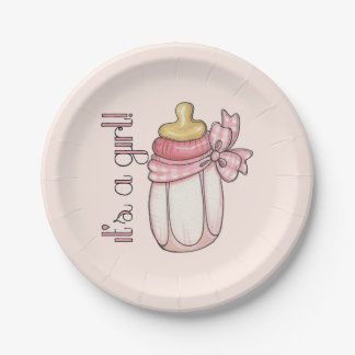 It's a Girl Paper Plates