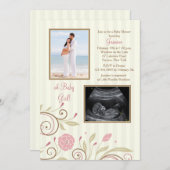 It's A Girl Photo Baby Shower Invitation (Front/Back)