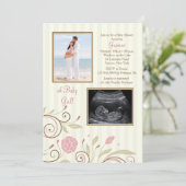 It's A Girl Photo Baby Shower Invitation (Standing Front)