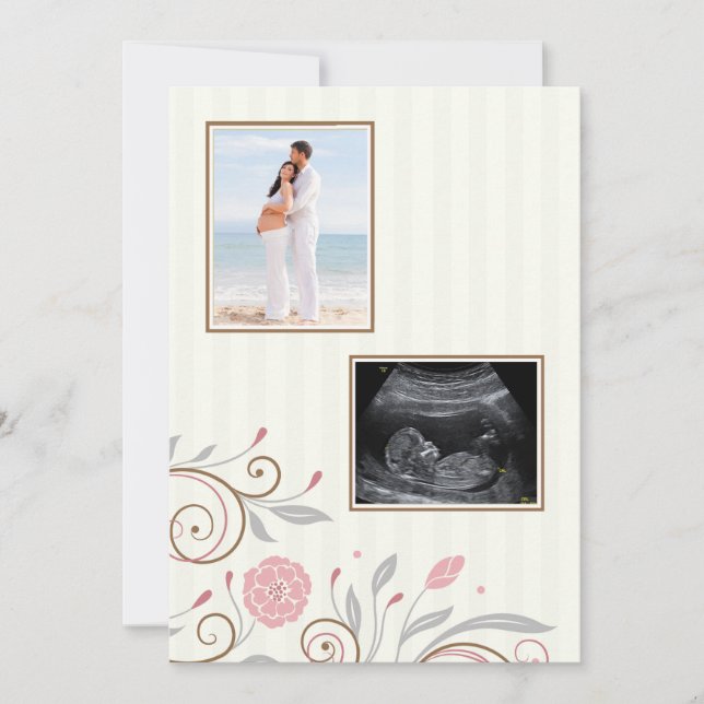 It's A Girl Photo Baby Shower Invitation Custom (Front)