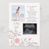 It's A Girl Photo Baby Shower Invitation Custom 2