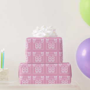 It's a girl Pink Bow Shoes Baby Girl Shower Wrapping Paper