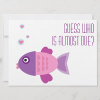 It's a Girl - Pink Fish Baby Shower Invitation