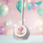 It's a Girl Pink Gold Hot Air Balloons Baby Shower Cake Pops