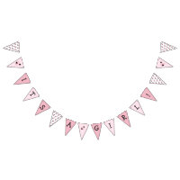 Its a Girl Pink Ladybug Themed Baby Shower Banner