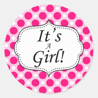 Its A Girl Stickers | Zazzle