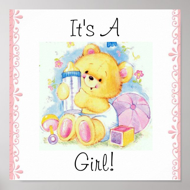 It's A Girl Poster (Front)