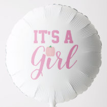 It's A Girl Pumpkin Balloon