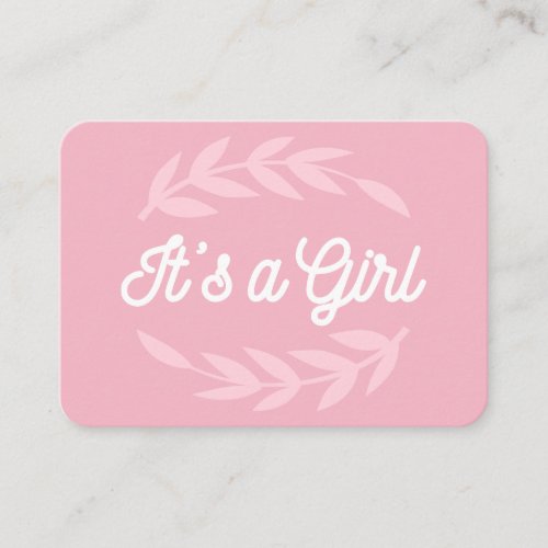  Its a  girl  retro   typography  Business Card