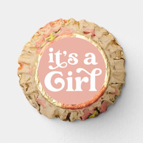 Its a Girl Retro Vibe Baby Shower Reeses Peanut Butter Cups