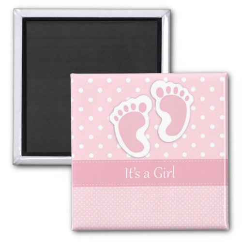 Its a Girl save the date magent Magnet