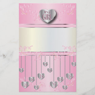 It's a Girl Scrap booking Stationery