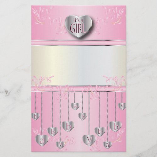 Its a Girl Scrap booking Stationery