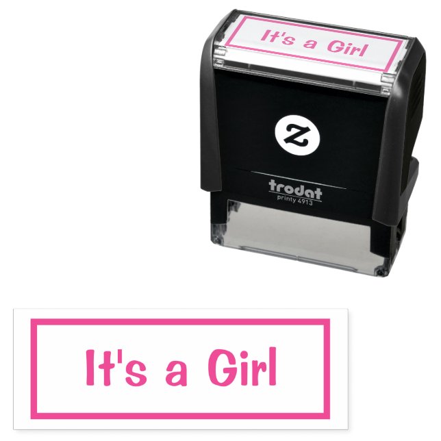 It's A Girl Self-inking Stamp (In Situ)