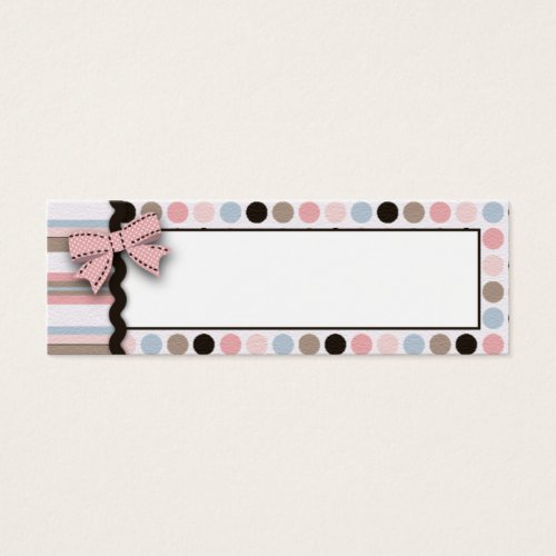 It's a Girl! Skinny Gift Tag 2 Business Card