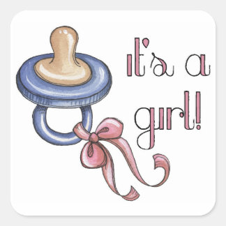 It's a Girl! Square Sticker