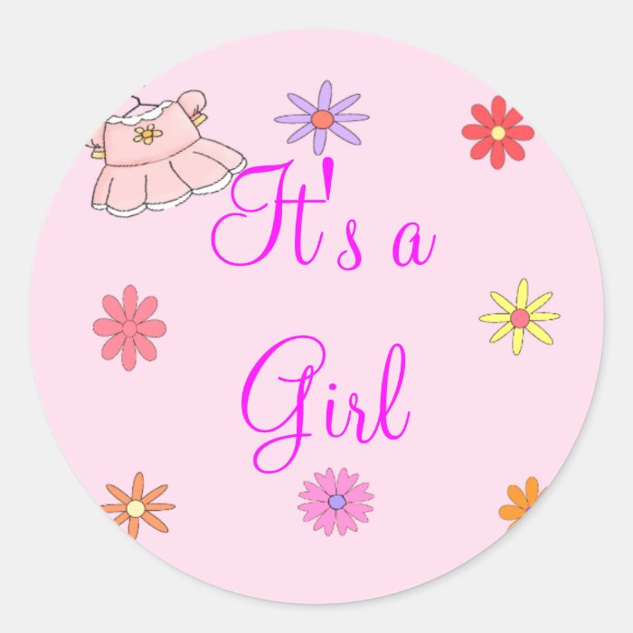 It's A Girl Sticker
