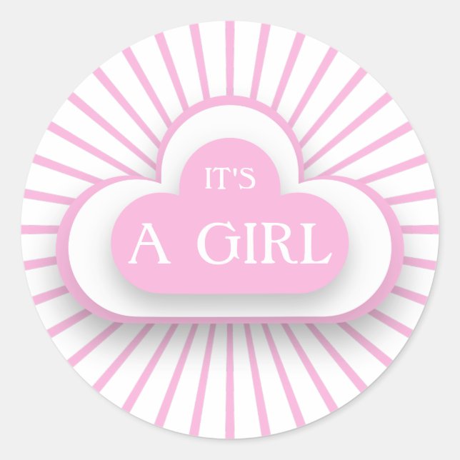 It's a Girl Sticker (Front)