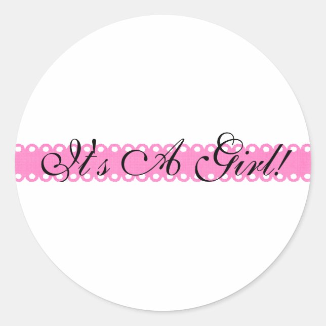 'It's A Girl' Stickers (Front)