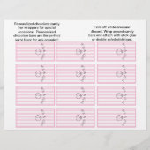 It's A Girl Striped Candybar Wrapper (Front)