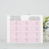 It's A Girl Striped Candybar Wrapper (Standing Front)