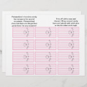 It's A Girl Striped Candybar Wrapper (Front/Back)