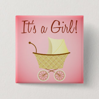 It's A Girl! Stroller Button