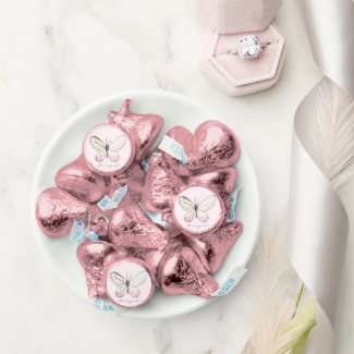 It's a girl! Sweet Blush Butterfly | Babyshower Hershey®'s Kisses®