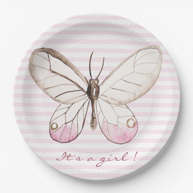 It's a girl! Sweet Blush Butterfly | Babyshower