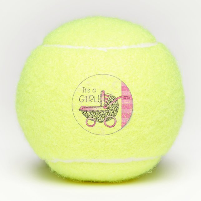 It's a Girl Tennis Balls (Front)