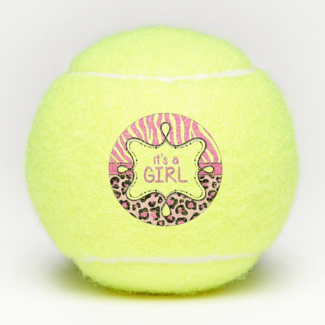 It's a Girl Tennis Balls (Front)