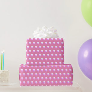 Its A Girl Thing Pink Bright Polka Dots Girly Wrapping Paper