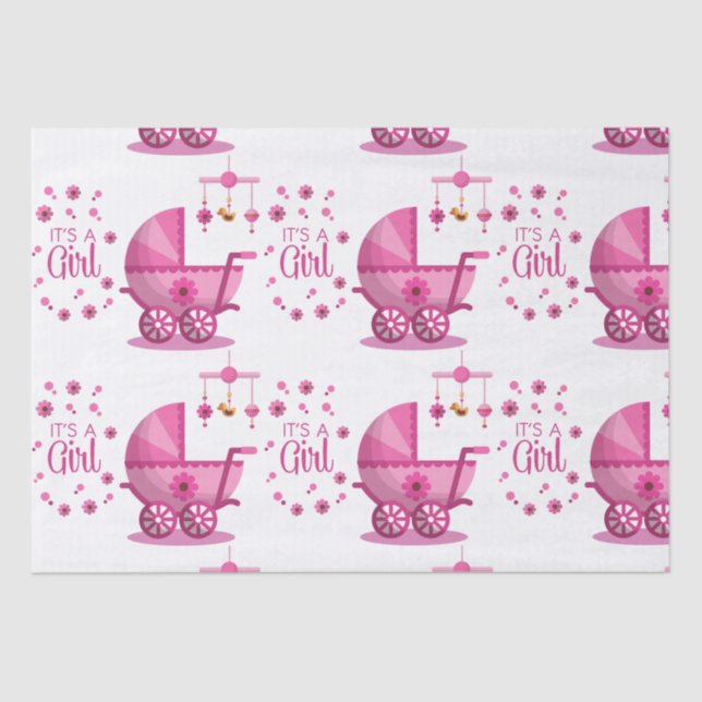 It's A Girl Tissue Paper (Front)
